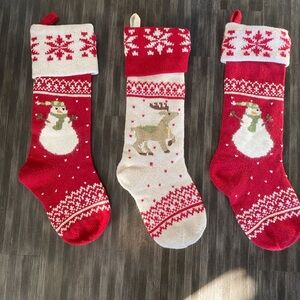 Pottery Barn Wool vintage Christmas Stockings 2005